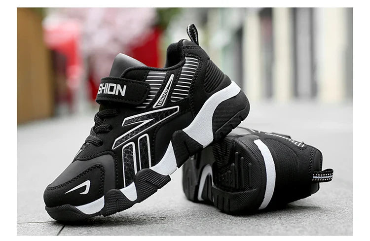 Sapatos Esportes Escolares Moda Couro Para Crianças
